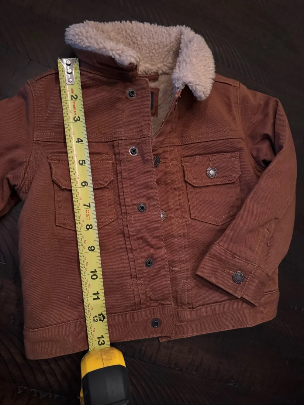 2T GAP Kids Rust Brown Sherpa-Lined Casual Jacket